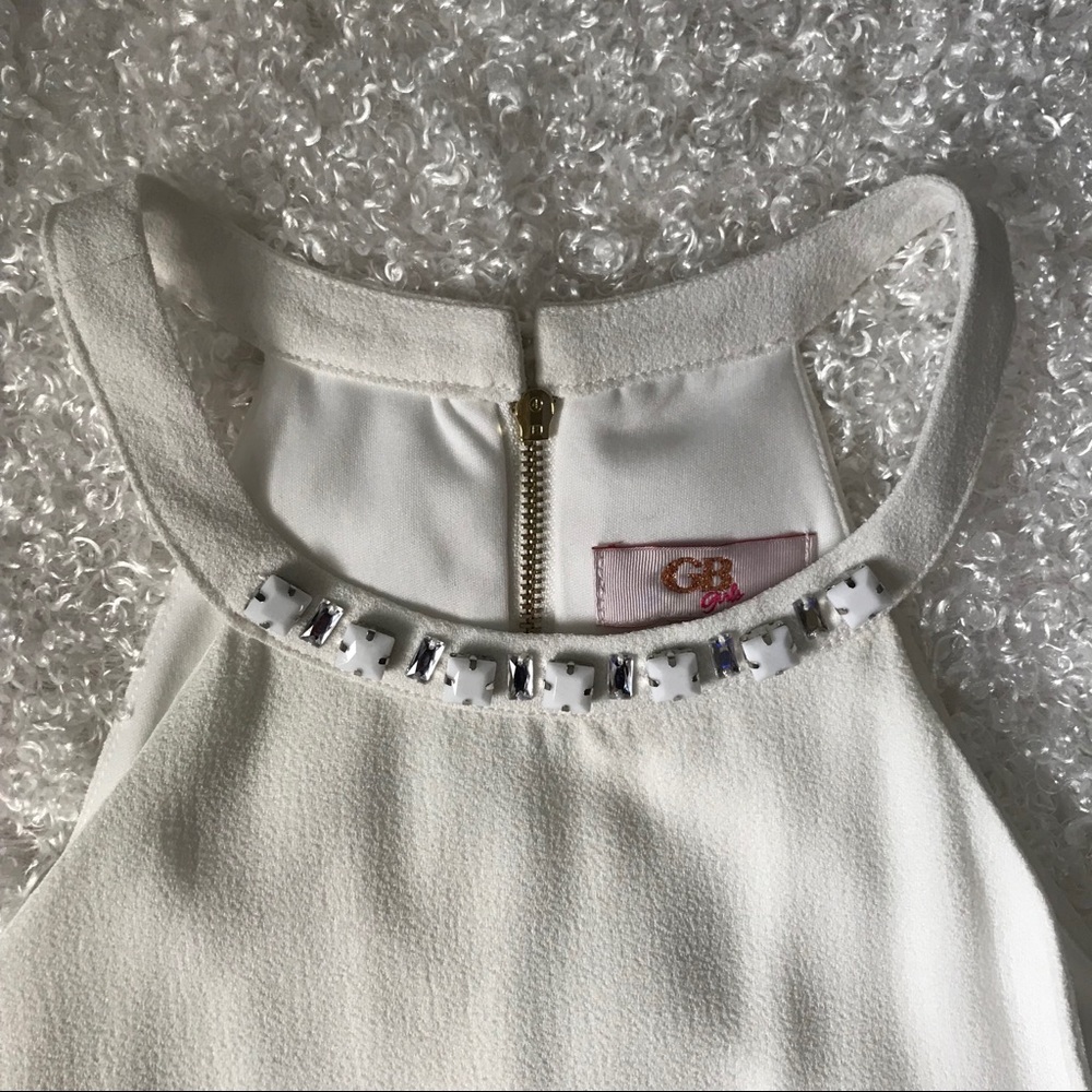GB girls 14 white and navy romper NWT - Picture 5 of 8